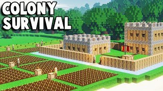 Colony Survival  Fort TOAST  Kingdoms and Castles  Minecraft Colony Survival part 1 [upl. by Riordan581]