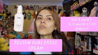 REVIEW OUAI ANTI  FRIZZ CREAM [upl. by Hollister]