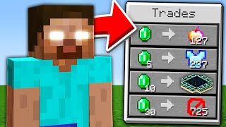 Minecraft But Herobrine Trades OP Items… [upl. by Esilehc]