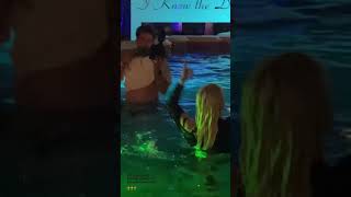 Billie Eilish celebrating in the pool quotHappier than everquot [upl. by Sidwel]