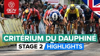 Unpredictable Finish After Attritional Day  Critérium Du Dauphiné 2023 Highlights  Stage 2 [upl. by Alviani]