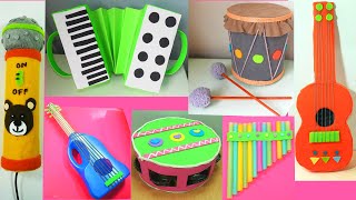 6 INSTRUMENTOS CASEROS CON RECICLAJE ♬ Diy Manualidades [upl. by Lekcim919]