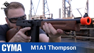 CYMA Thompson M1A1 The Gun Corner  Airsoft Evikecom [upl. by Anes65]