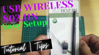 USB Wireless 80211N Device Easy Setup Tutorial  Tips [upl. by Chrotoem]