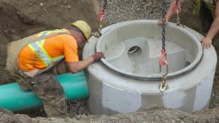 Manhole installation [upl. by Acirne]