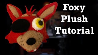 How To Make a Foxy Plush  Five Nights at Freddys Plush Tutorial [upl. by Forta]