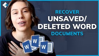 Word File Recovery Solution  How to Recover UnsavedDeleted Word Documents on Windows [upl. by Cate]