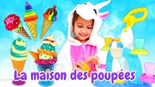 Vidéo drôle en français de la famille de licornes  un magasin de glace [upl. by Shandee416]