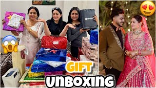 Unboxing Wedding Gifts🎁😱 with Family😍 Rachit Rojha Vlogs [upl. by Eednus]