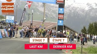 Critérium du Dauphiné 2024  Last KM of Stage 7 [upl. by Codee924]