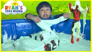 HOW TO MAKE GIANT SLIME GOO Easy Science Experiment for kids [upl. by Bunce]