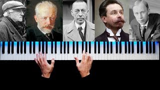 TOP 5 MOST FAMOUS RUSSIAN PIANO PIECES [upl. by Aenneea]