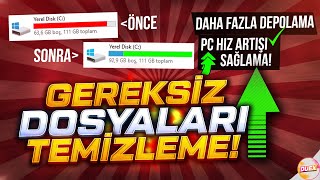 100 GB BOŞ ALAN KAZANMA Windows Gereksiz Dosyaları Temizleme [upl. by Bate]