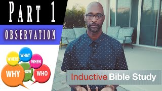 Part 13 Inductive Bible Study Method Observation [upl. by Razal]