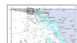 Situarse en la carta náutica con coordenadas y el compas [upl. by Lrigybab]