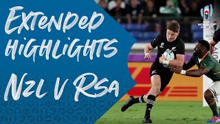 Extended Highlights New Zealand 2313 South Africa  Rugby World Cup 2019 [upl. by Teerpnam324]