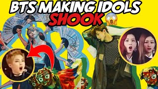 BTS MAKING IDOLS SHOOK IDOLS REACTION TO BTS [upl. by Nady]