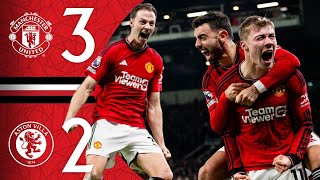 GARNACHO amp HOJLUND TO THE RESCUE 🤩  Man Utd 32 Aston Villa  Highlights [upl. by Delphinia]