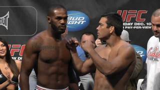 UFC 140 Weighin Highlight Jon Jones vs Lyoto Machida [upl. by Azeel]