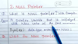 NULL Pointer in C with example  what is null pointer  Learn Coding [upl. by Akeimat]