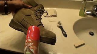 Boot Suede Leather Cleaning [upl. by Harrison]