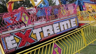 Stevens Fun Fair Eastleigh Vlog 2021  EXTREME FREAK OUT amp BIG 3 TIER GHOST TRAIN [upl. by Anifad]