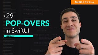 Using Sheets Transitions and Offsets to create a popover in SwiftUI  Bootcamp 29 [upl. by Llednew58]