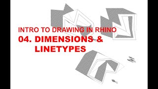 Drawing in Rhino Dimensions amp Linetypes [upl. by Riorsson433]