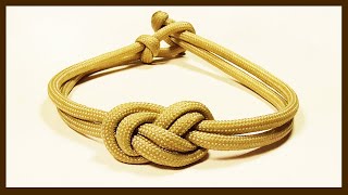 quotHow You Can Make An Elegant Infinity Knot Parachute Cord Braceletquot WhyKnot [upl. by Adnylam384]