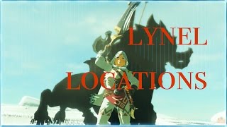 Breath of the Wild  Silver Lynel Map Locations 1200 sub special [upl. by Llewol]