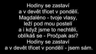 Jelen  Magdaléna text lyrics [upl. by Koorb]