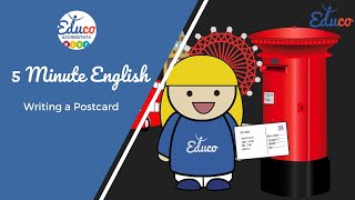 5 Minute English I Writing a Postcard I English Grammar I Travel Phrases [upl. by Elicia671]