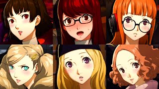 Persona 5 Royal  All Female Love Confessions [upl. by Ainoda]