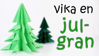 VIKA EN JULGRAN  julpyssel med papper [upl. by Adnilav]