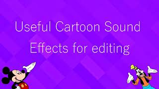 100 Cartoon Sound Effects for Editing [upl. by Anahsak]