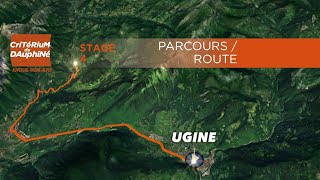 Parcours  Route  Étape 4  Stage 4  Critérium du Dauphiné 2020 [upl. by Punke718]