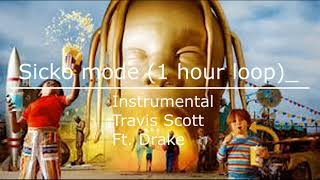 Sicko Mode Instrumental1 Hour Travis Scott [upl. by Auria]