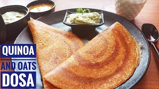 Quinoa dosa oats dosa healthy dosa quinoa recipe oats recipe perfect dosa batter quinoa oats [upl. by Errick787]