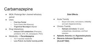 USMLE Pharmacology AntiEpileptic Drugs [upl. by Fonsie440]