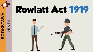 Rowlatt Act 1919 in Hindi  Jallianwala Massacre  Satyagraha  Modern History  UPSC [upl. by Atlas695]