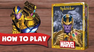 How To Play SPLENDOR MARVEL Review [upl. by Ecydnak]