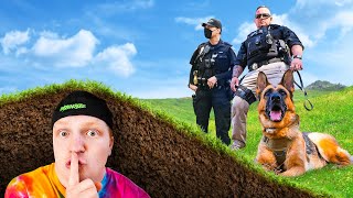 Hiding UNDERGROUND From POLICE HIDE amp SEEK Challenge [upl. by Clifford330]