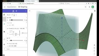 Exploring Partial Derivatives in GeoGebra 3D [upl. by Drallim]