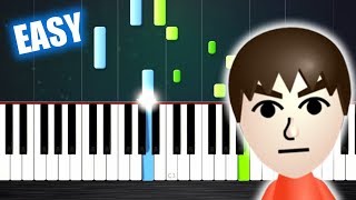 Mii Channel Theme  EASY Piano Tutorial by PlutaX [upl. by Ahgiela]