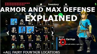 Breath of the Wild FULL Armor EnhancementDefense Guide All Fountain Locations [upl. by Aiz209]