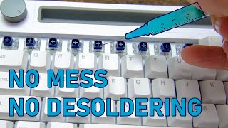 Lubing an entire keyboard in 5 minutes NO MESS [upl. by Findley369]