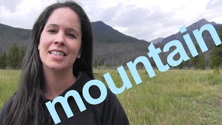 How to Say MOUNTAIN and SENTENCE  American English [upl. by Cerf]