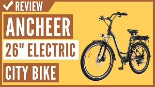 ANCHEER 26quot Electric City Bike Review [upl. by Caresse]