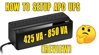 How To Setup amp Install APC UPS 425VA 450VA 650VA 850VA Back UP Battery amp Review [upl. by Alicirp]