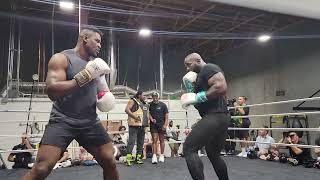 Francis Ngannou spars Carlos Takam [upl. by Eselrahc]